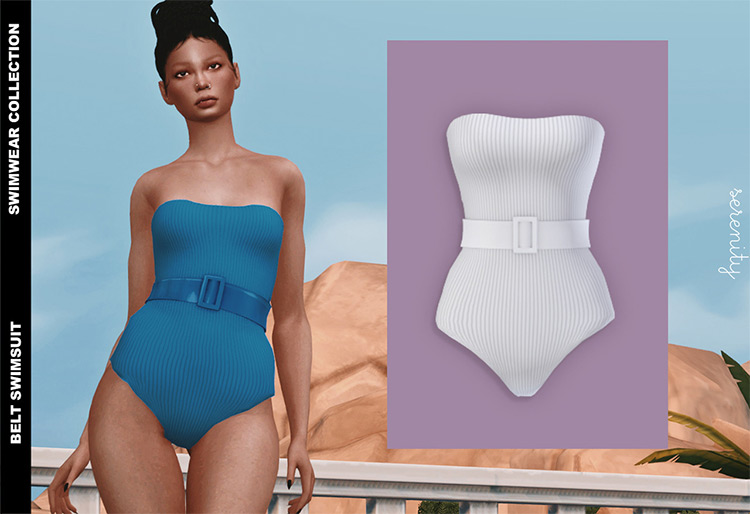 Belt Swimsuit TS4 CC