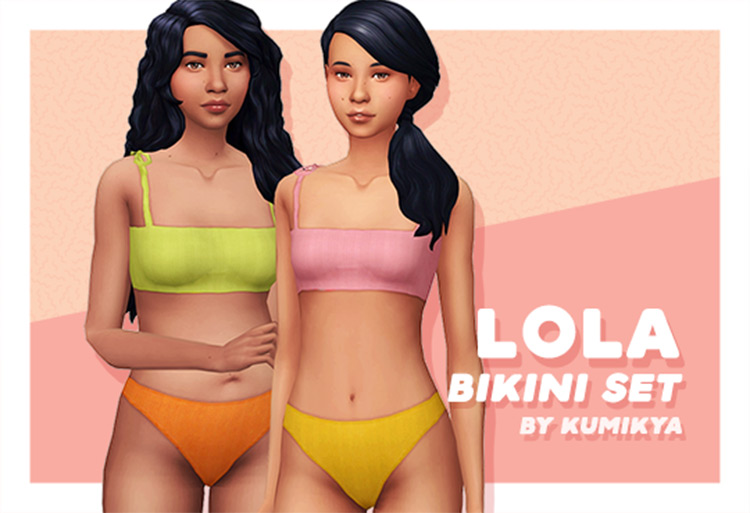 Mod The Sims - Base Game Bra & Bikini Replacement Meshes fixed for