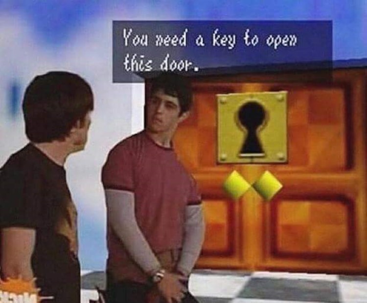 SM64 crossover meme - You need a key to open this door (Drake & Josh)