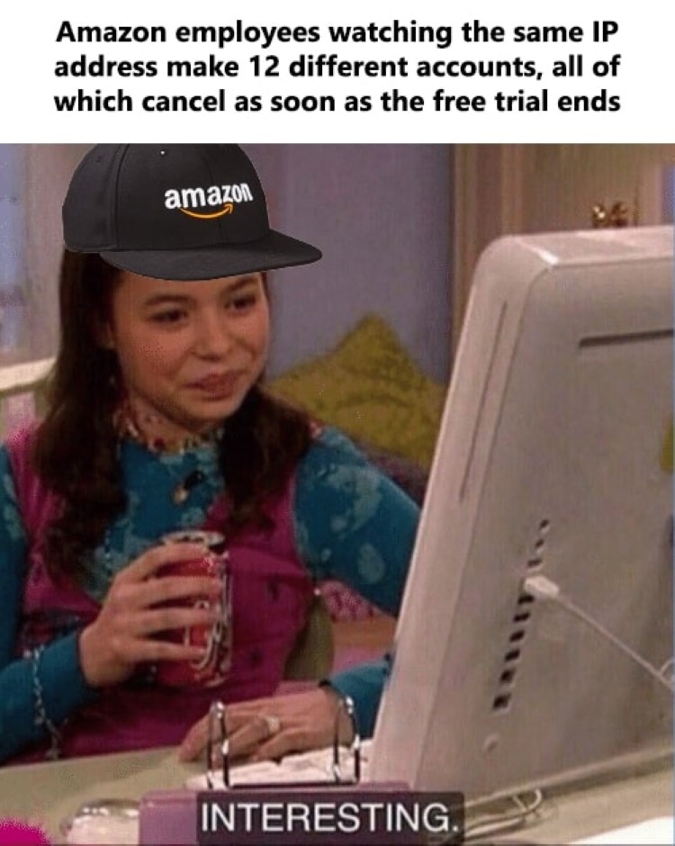 Amazon creating new accounts meme