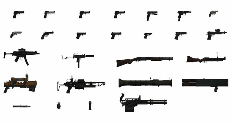 gta vc mobile weapon icons