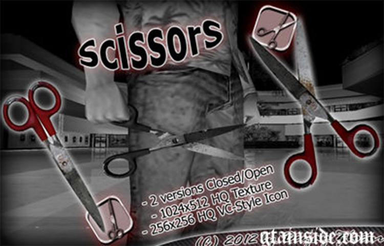 Scissors in Hi-Def GTA Vice City mod