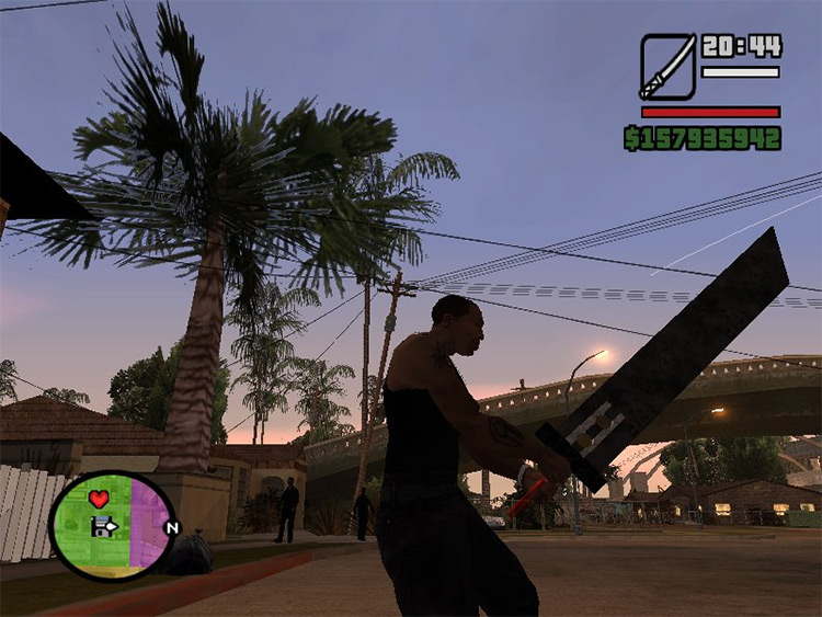 FF7 Buster Sword in GTA San Andreas