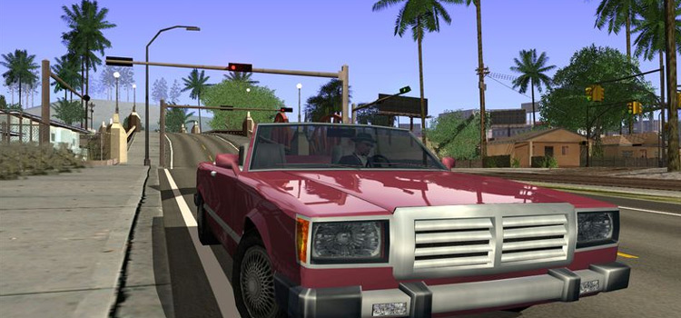 GTA San Andreas car close-up - Ultimate Graphics Mod Preview