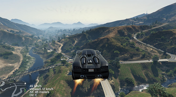 Vehicles Jetpack mod for GTA5