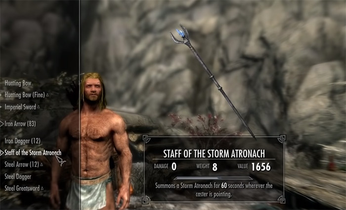 skyrim staff storm atronach