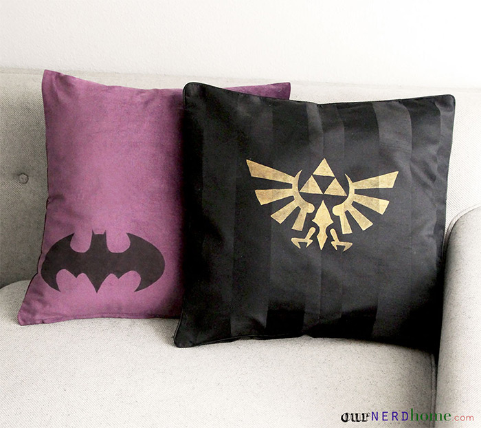 DIY zelda geek pillow