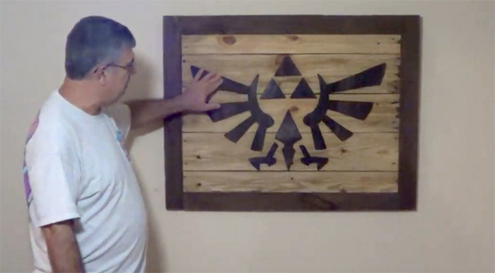 Zelda wood art