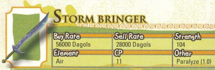 Storm Bringer from Radiata Stories