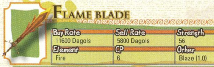 Flame Blade from Radiata Stories