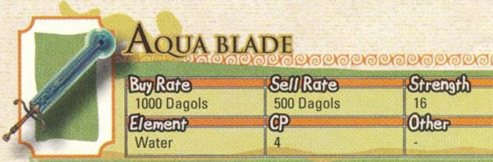 Aqua Blade from Radiata Stories