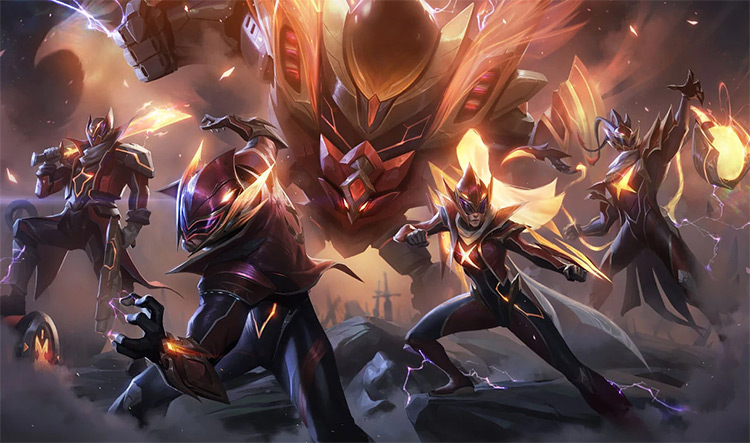 FPX Vayne LoL Skin Splash