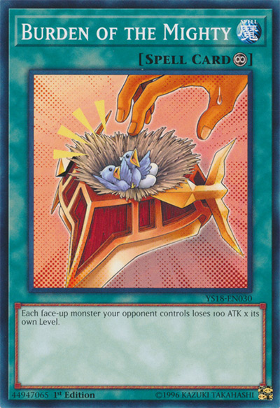 Burden of the Mighty Yu-Gi-Oh Card