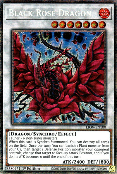 Black Rose Dragon Yu-Gi-Oh Card