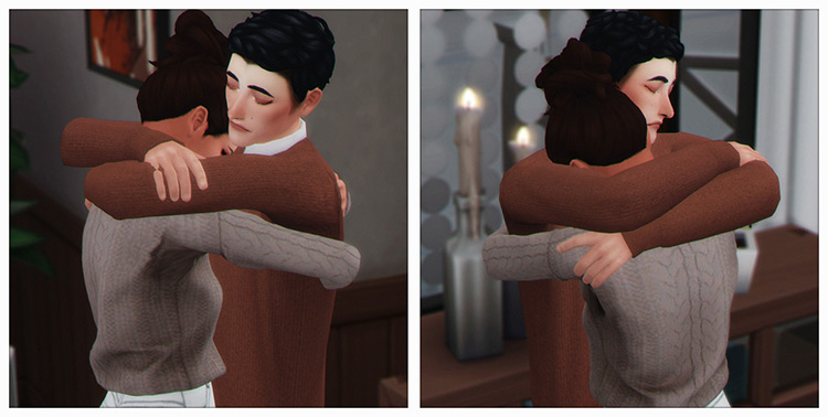 “More Hugs” Posepack by ClumsyAlien for The Sims 4
