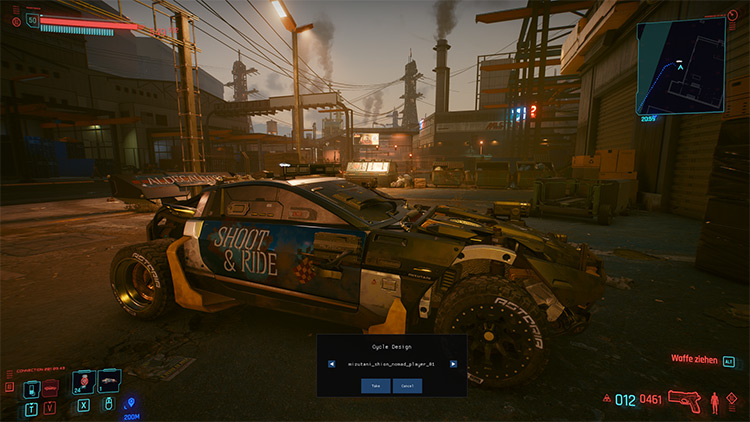 Sell Stolen Cars / Cyberpunk 2077 Mod Screenshot