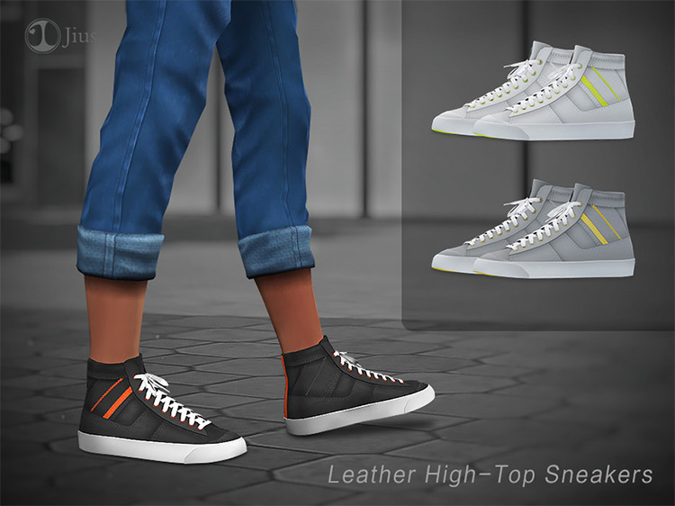 Sims 4 CC  The Best High Top Sneakers  All Free    FandomSpot - 45