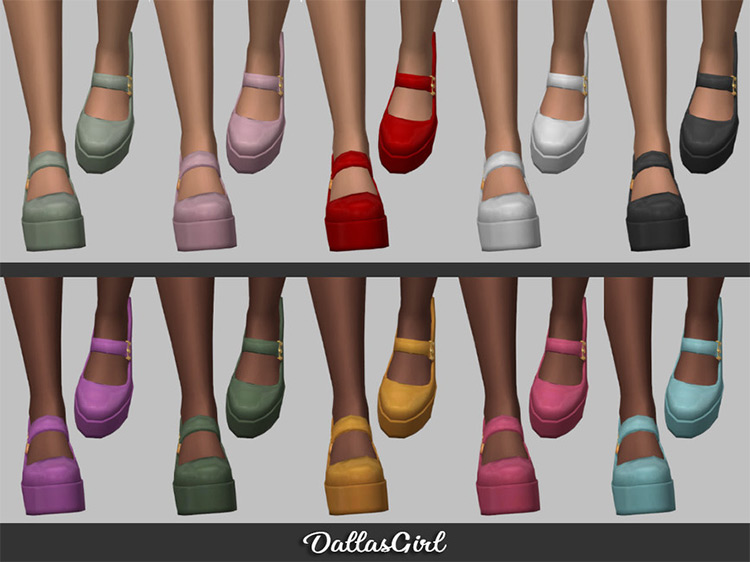 Mary Jane Platforms for The Sims 4