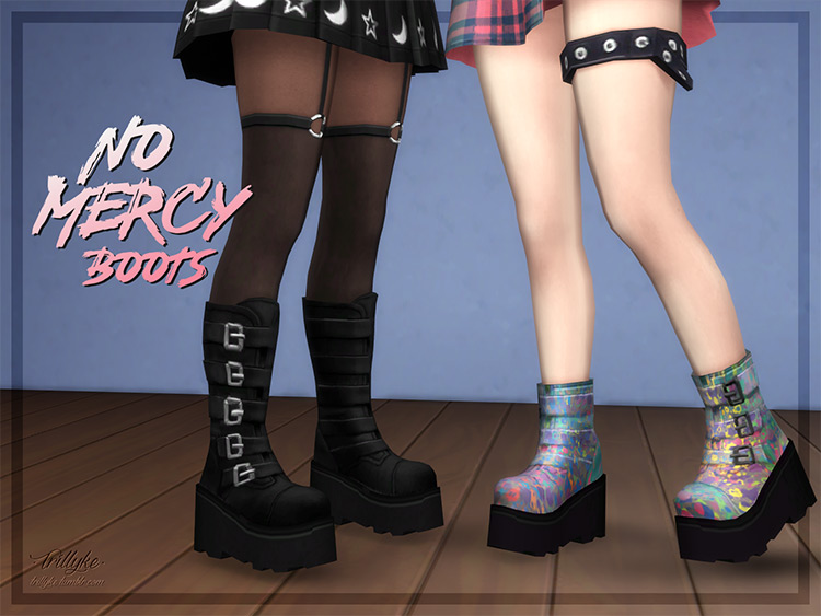 No Mercy Boots / Sims 4 CC