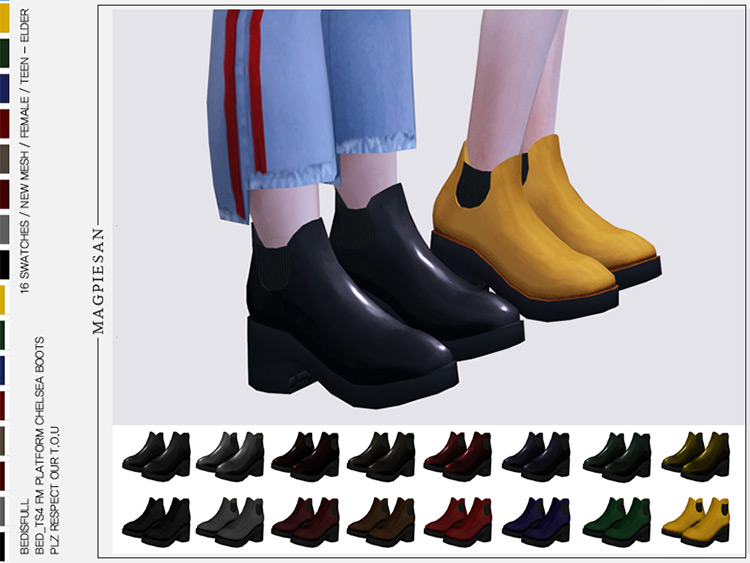 Sims 4 Platform Shoes CC  The Ultimate Collection   FandomSpot - 34