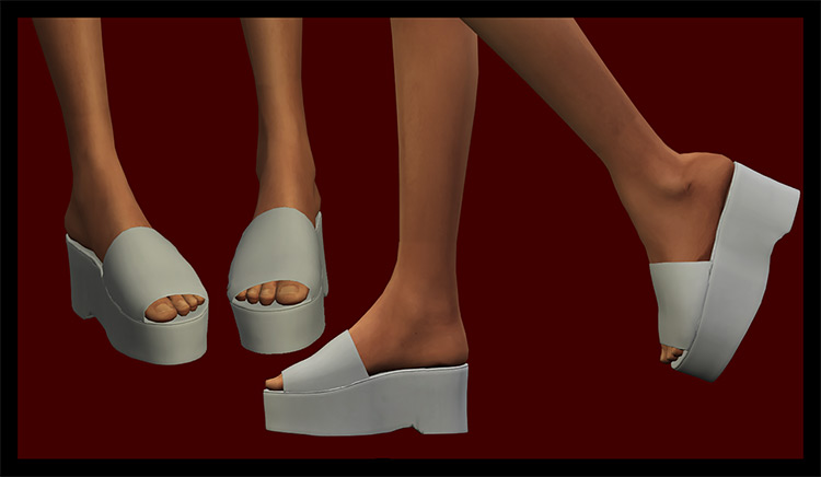 Platform Slippers for The Sims 4