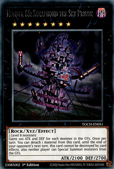 Number 68: Sanaphond the Sky Prison Yu-Gi-Oh Card