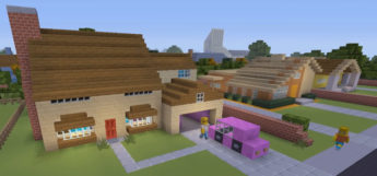 The Simpsons home in Minecraft