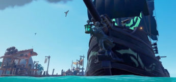 Ghost Figurehead on ship in Sea Of Thieves