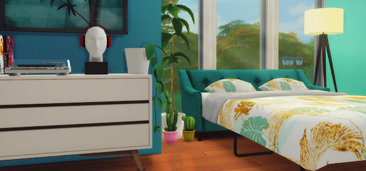 Comfort Zone Preview Sofa Bed CC / The Sims 4