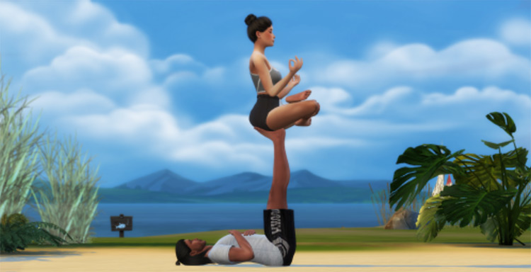 Couple Yoga Posepack by simmingforfun / TS4