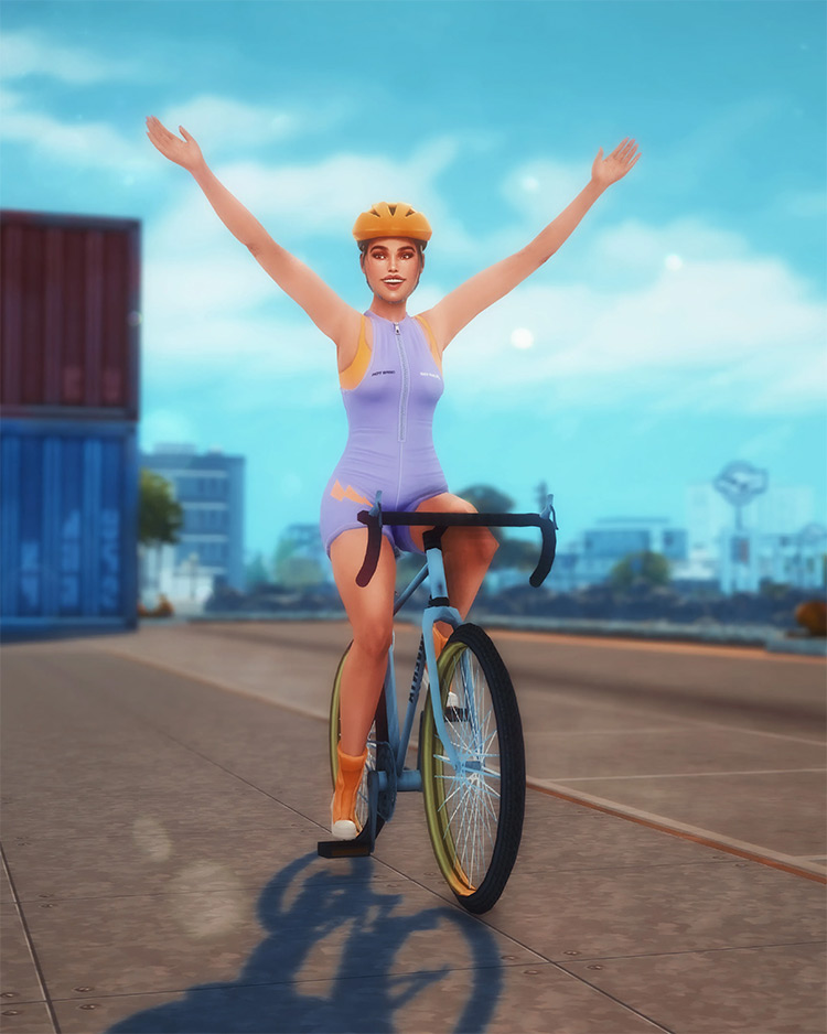 Cycling Pose Pack for The Sims 4