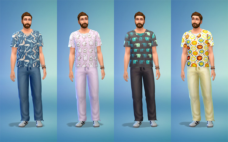 Male & Female Scrubs CC for The Sims 4