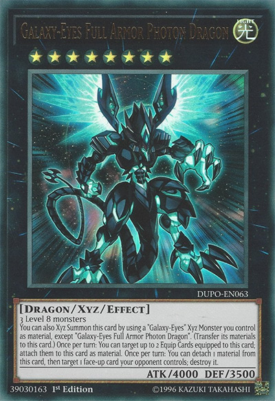 Galaxy-Eyes Full Armor Photon Dragon Yu-Gi-Oh Card