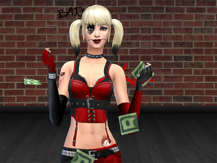 Harley’s Arkham City Outfit / TS4 CC