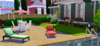 Simple Patio Build in The Sims 4