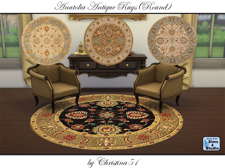 Anatolia Antique Rugs for The Sims 4