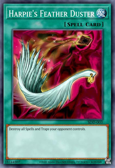 Harpie’s Feather Duster YGO Card
