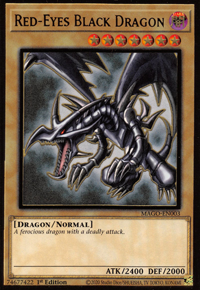 Red-Eyes Black Dragon (Original Art, LOB) Yu-Gi-Oh Card