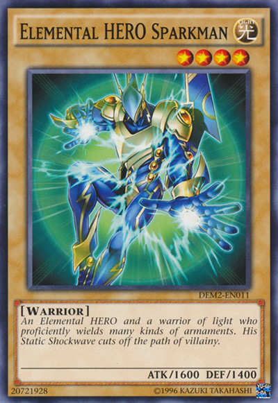 Elemental HERO Sparkman Yu-Gi-Oh Card