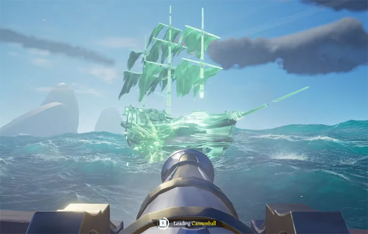 Flameheart Ghost Ship Battle / Sea of Thieves