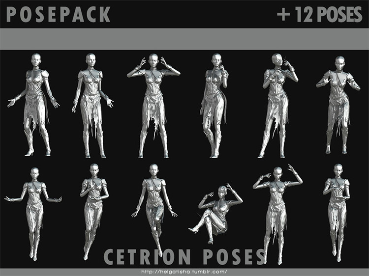 Cetrion Pose Pack for The Sims 4