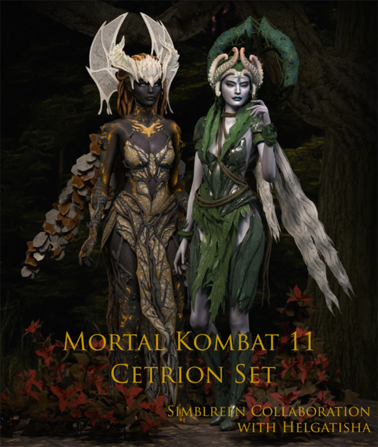 MK11 Cetrion Set / Sims 4 CC