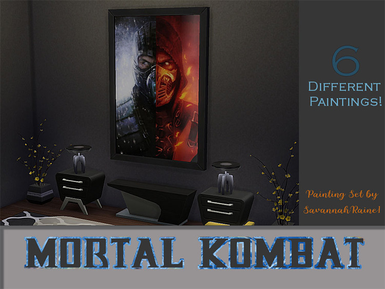 Mortal Kombat Print Collection CC for The Sims 4