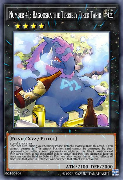 Number 41: Bagooska the Terribly Tired Tapir YGO Card