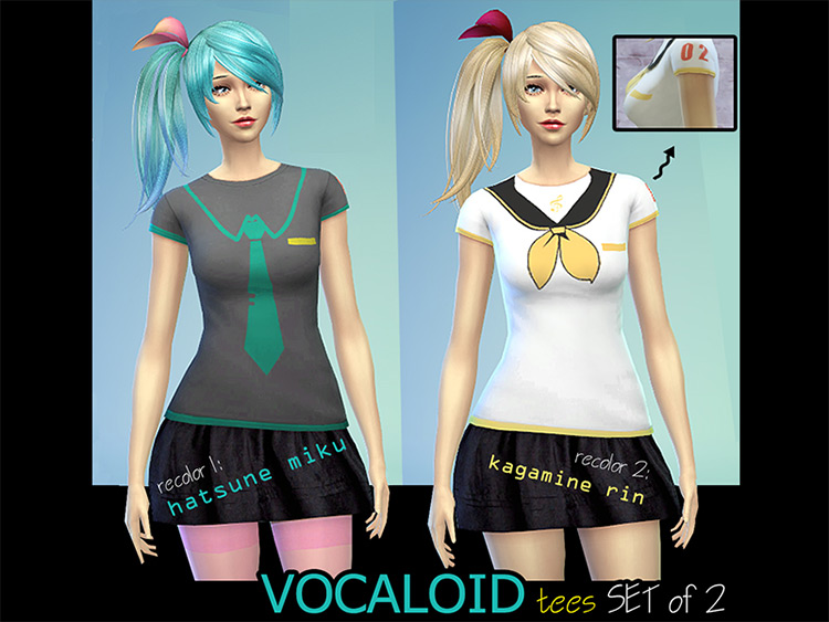 Sims 4 Vocaloid   Hatsune Miku CC  All Free To Download    FandomSpot - 69