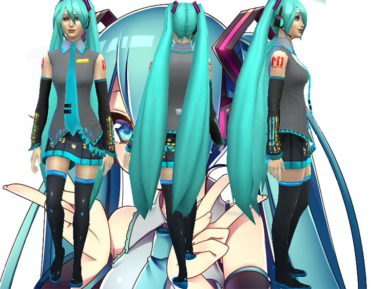 Sims 4 Vocaloid   Hatsune Miku CC  All Free To Download    FandomSpot - 36