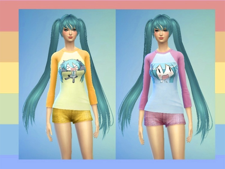 Sims 4 Vocaloid   Hatsune Miku CC  All Free To Download    FandomSpot - 32