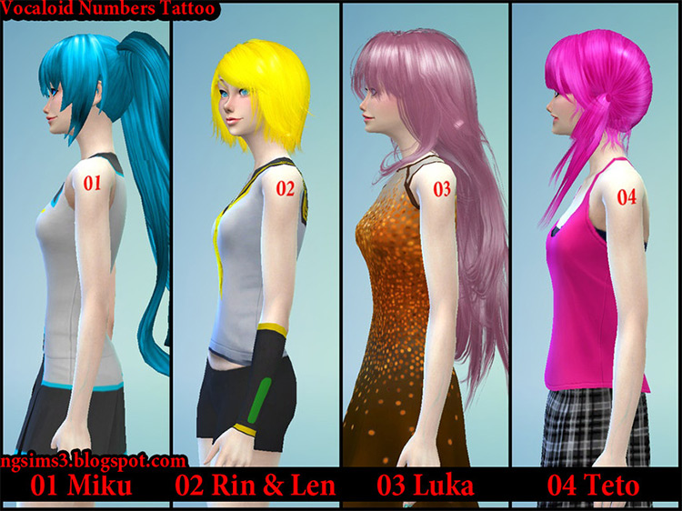 Sims 4 Vocaloid   Hatsune Miku CC  All Free To Download    FandomSpot - 12