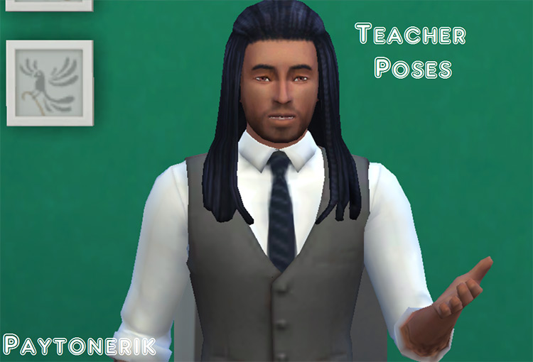 Teacher Poses Set / Sims 4 CC