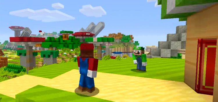 Mini Mario W/lucky Block, Minecraft Skin